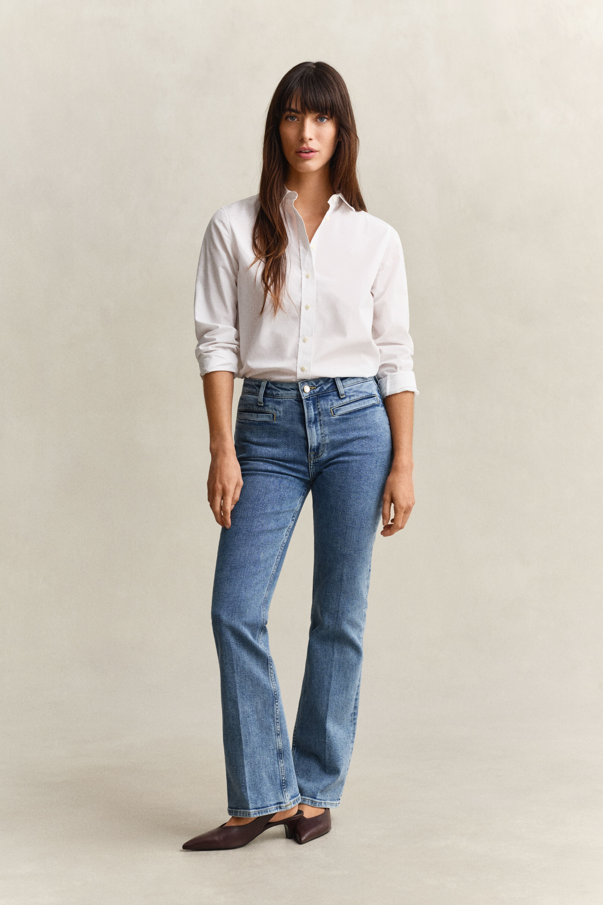 Monogram Flared Jeans