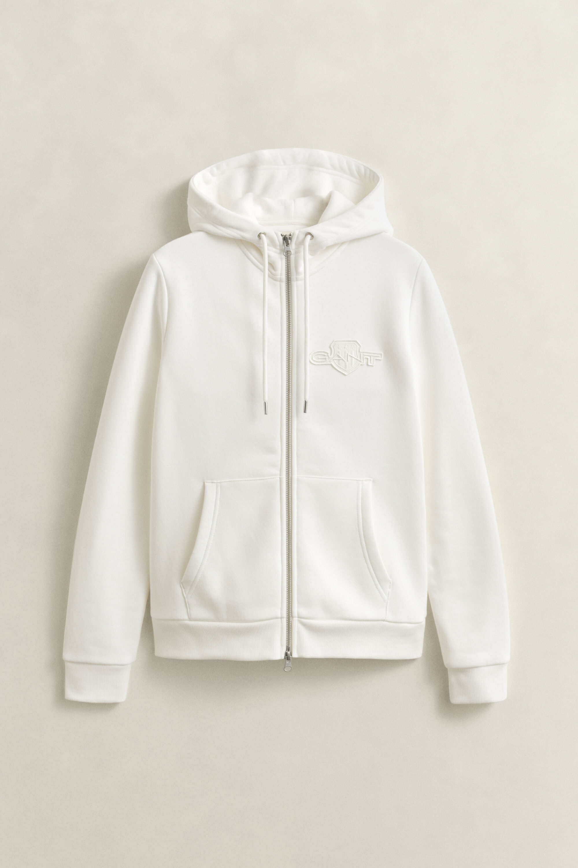 Tonal Shield Zip Hoodie