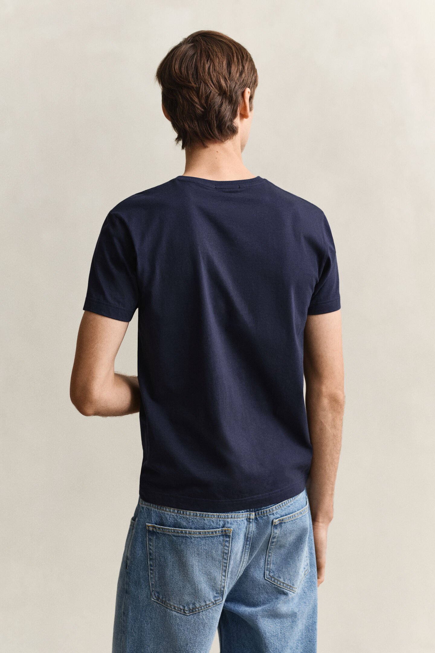 Slim Fit Shield V-Neck T-Shirt