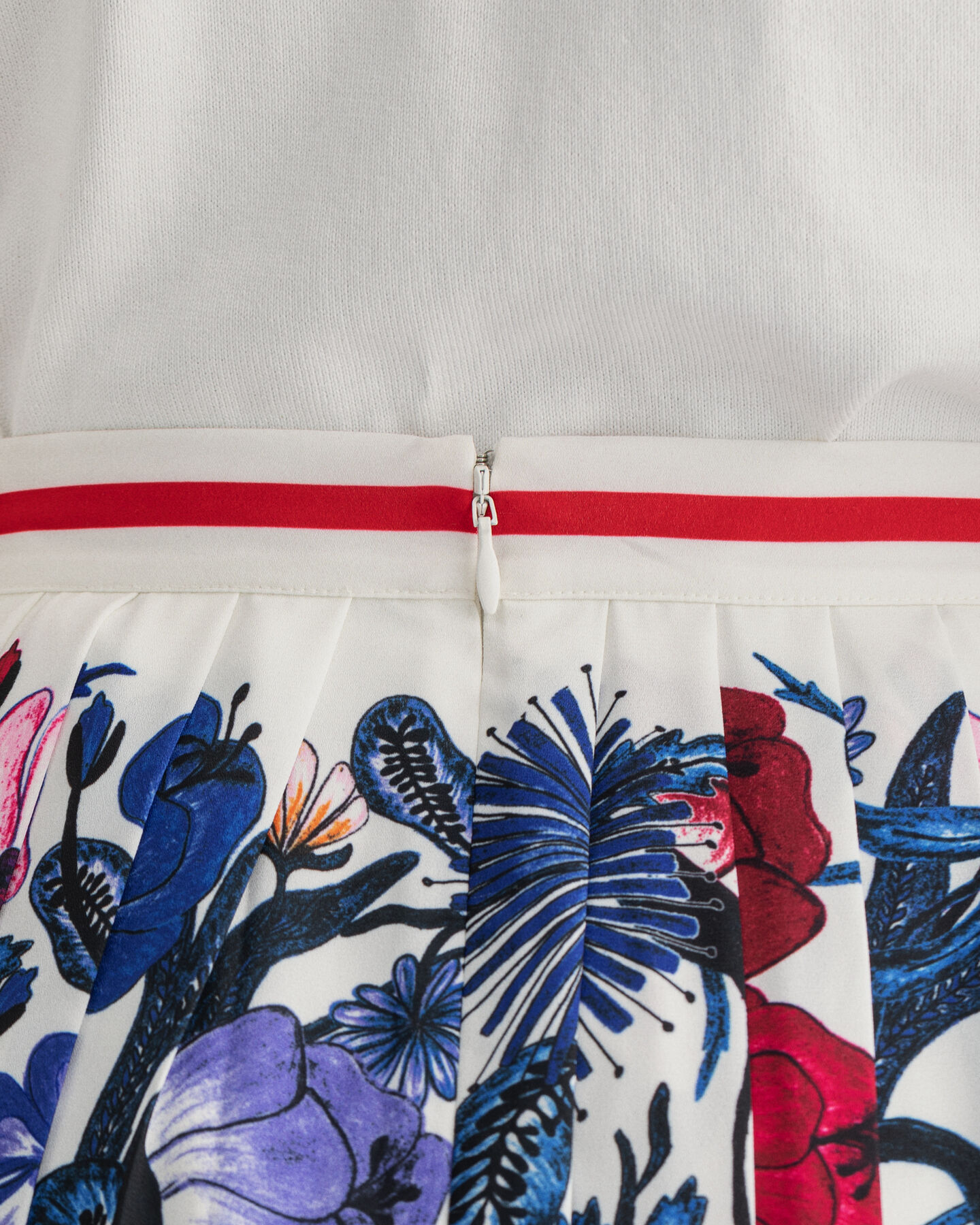 Tiger Floral Pleated Skirt