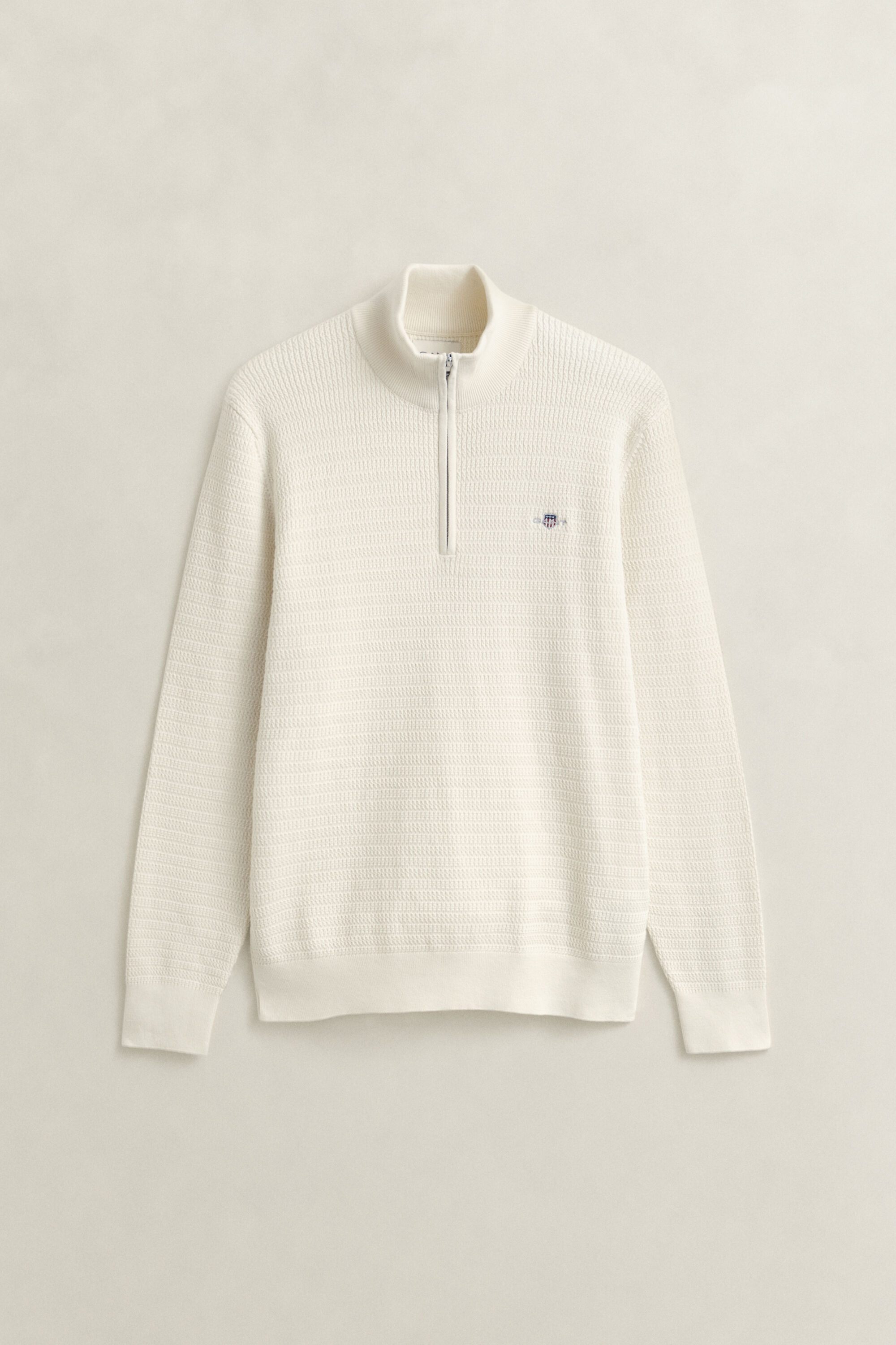 Mini Cable Knit Half-Zip Sweater