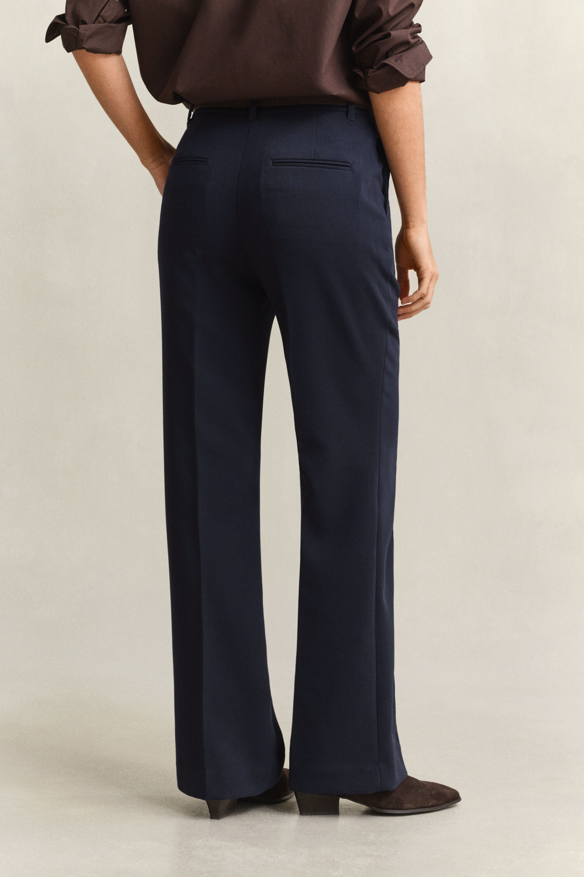 Slim Flared Slacks