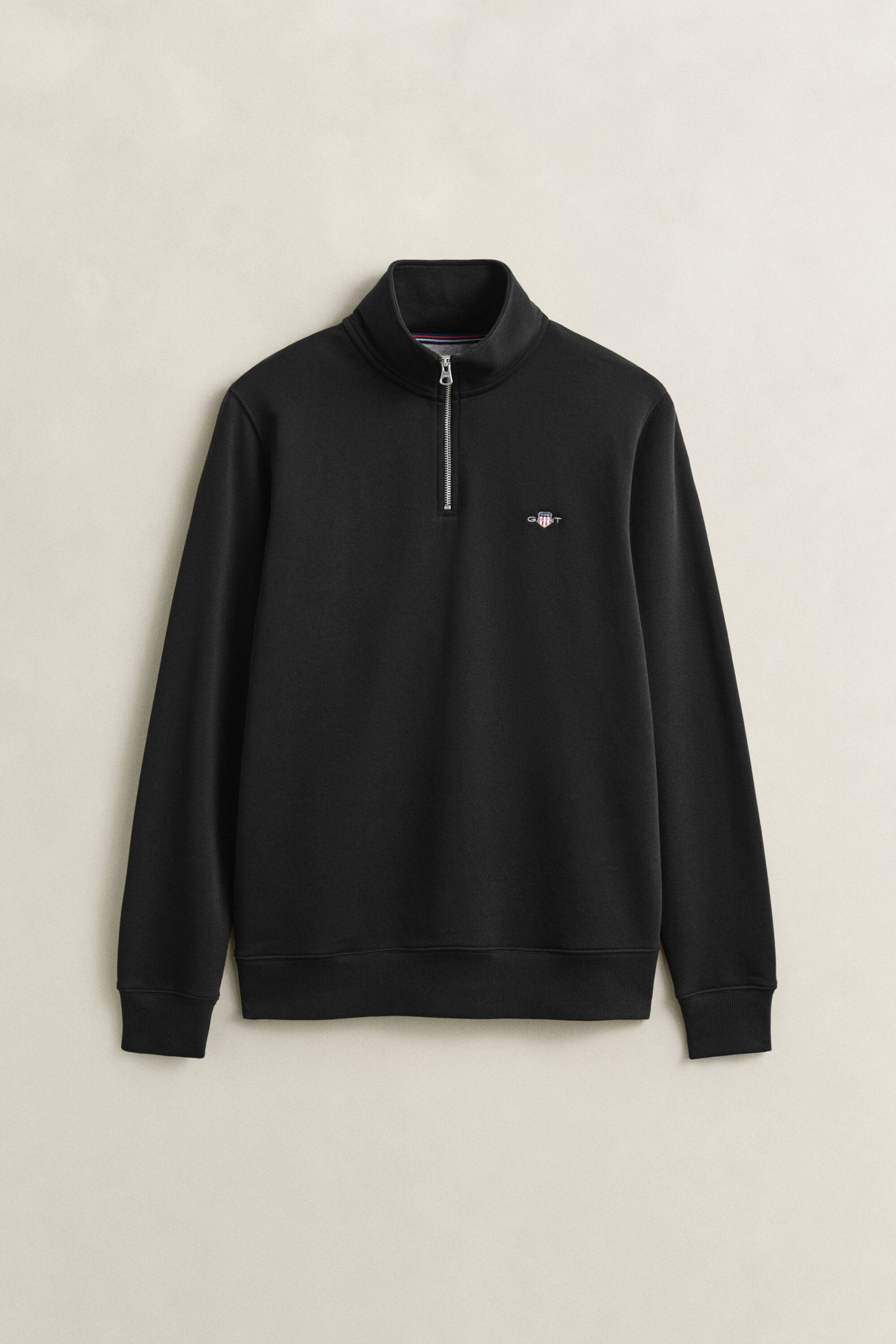 Shield Half-Zip Sweatshirt — BLACK