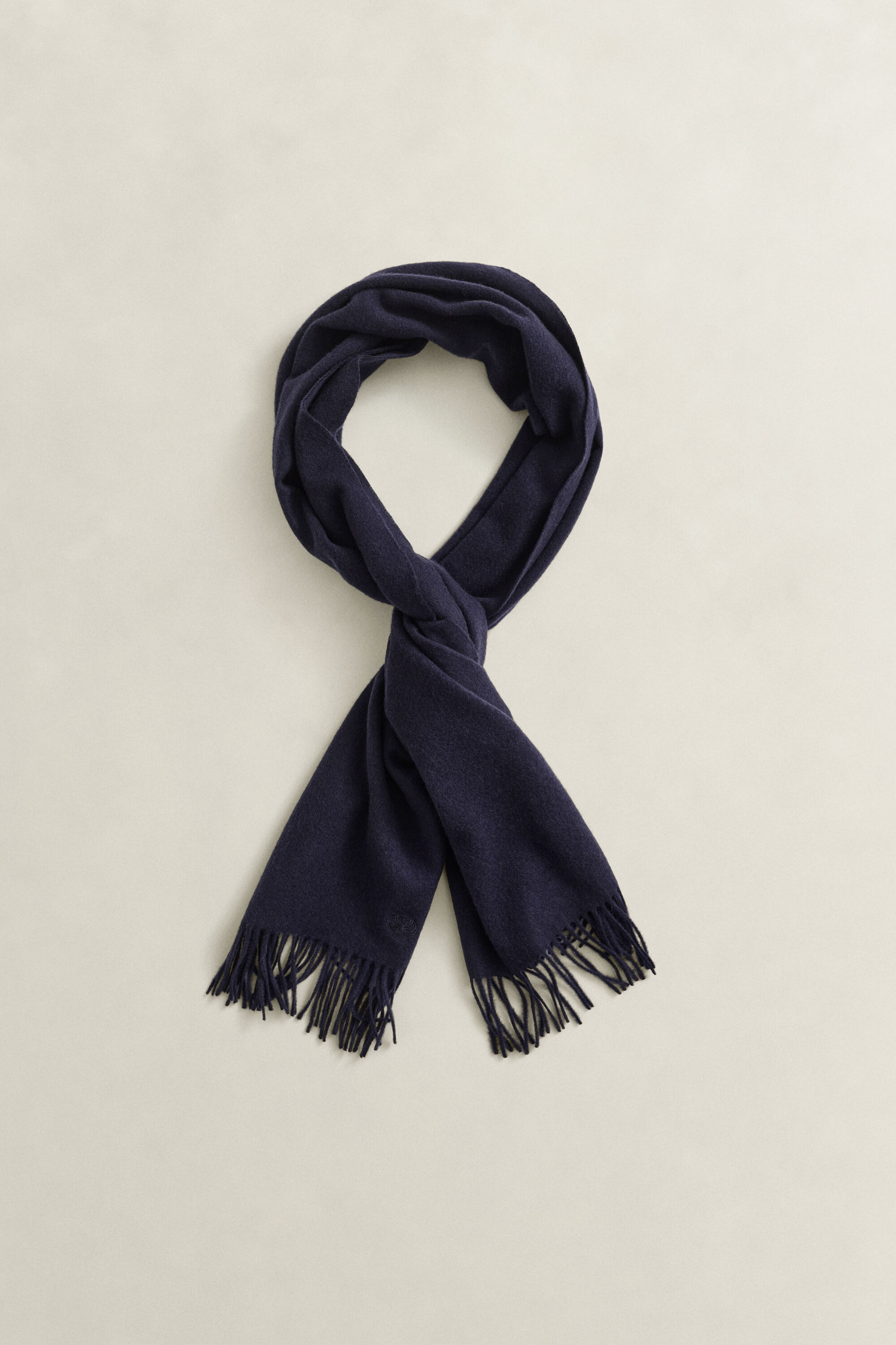 Woven Wool Scarf — EVENING BLUE