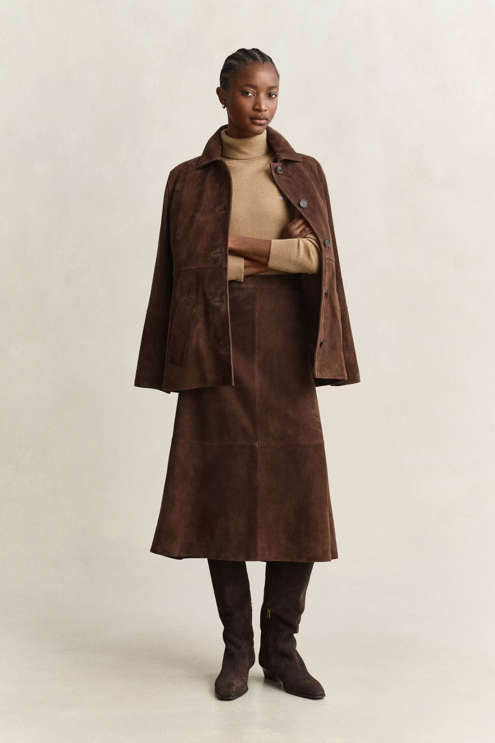 Wool Cotton Turtleneck Sweater
