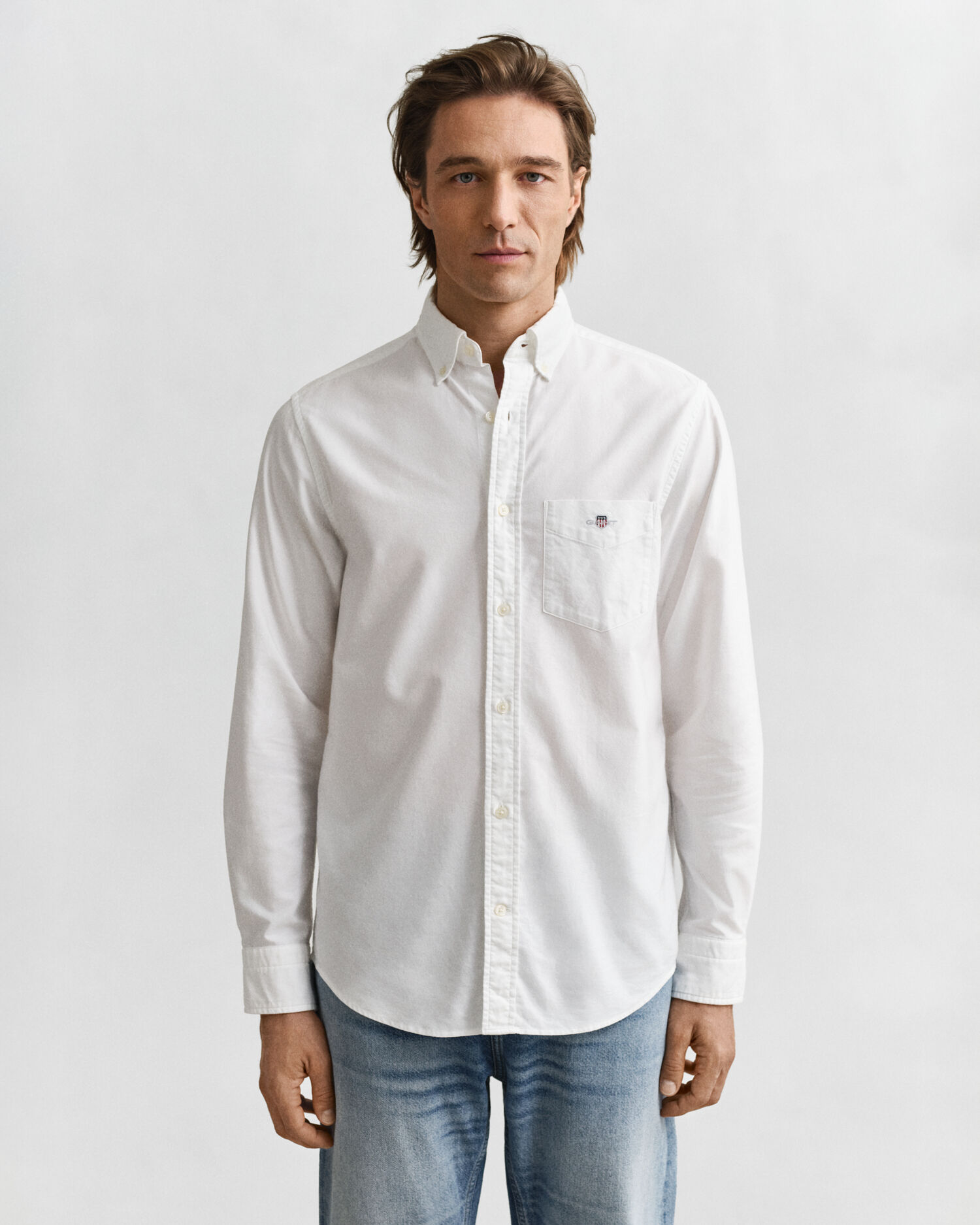 Classic Regular Oxford Shirt — WHITE