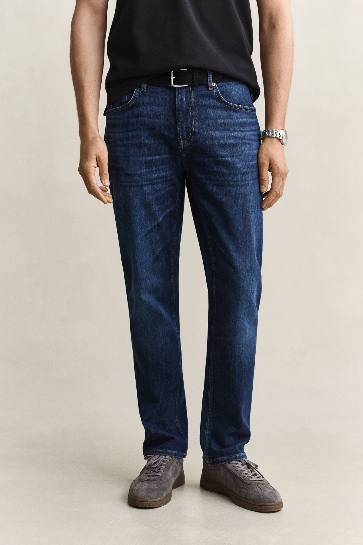 Regular Jeans — MID BLUE WORN IN