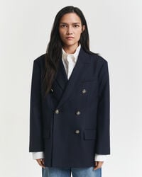 Oversized Wool Hopsack Blazer