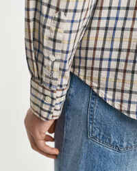 Relaxed Fit Checked Twill Shirt