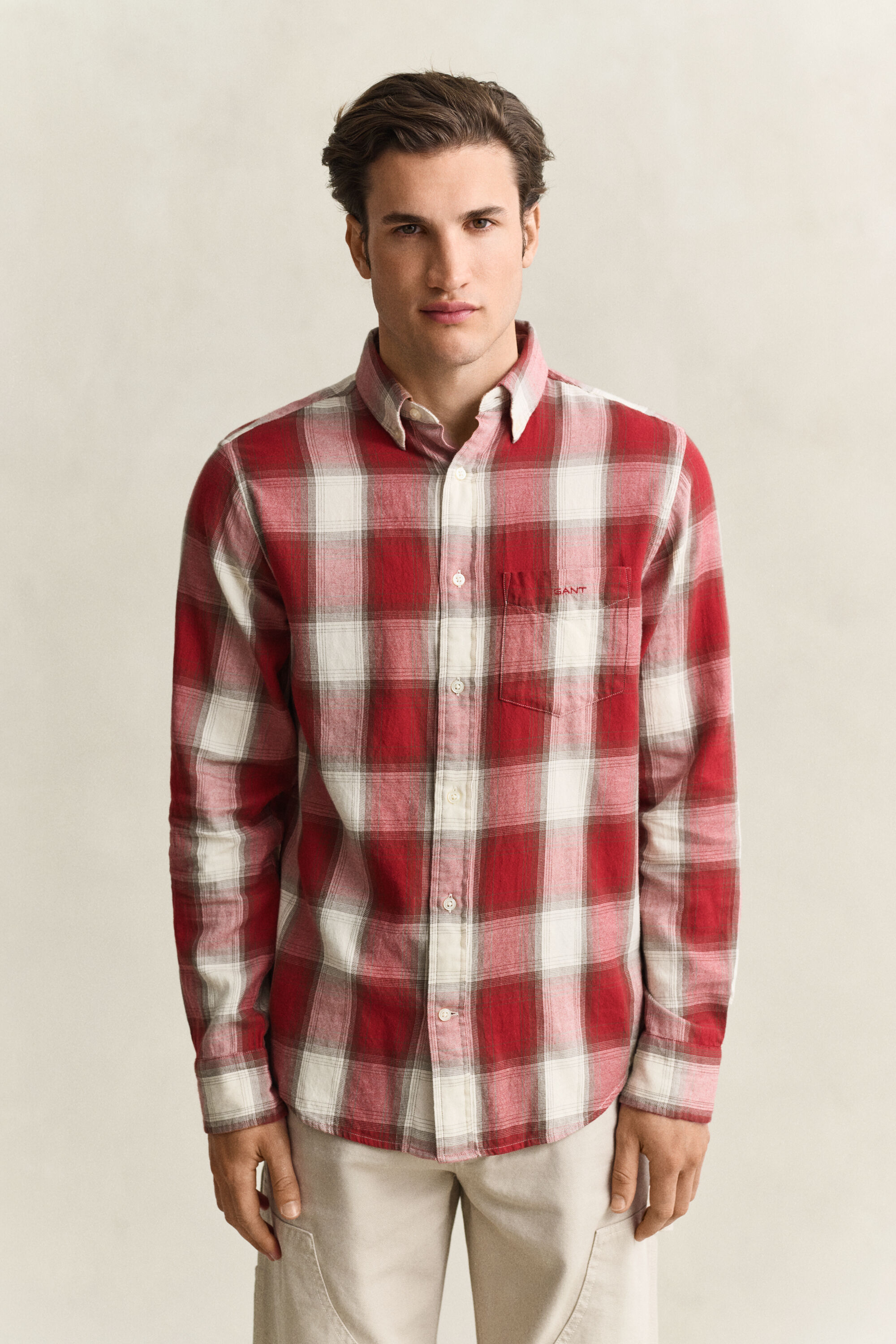 Checked Windblown Flannel Shirt