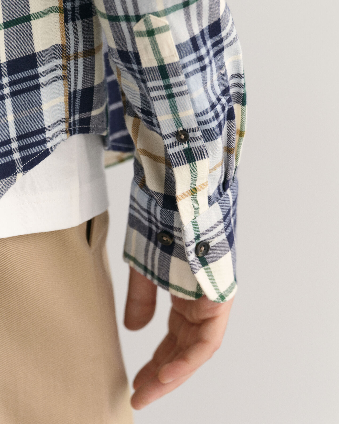 Regular Fit Plaid Flannel Checked Shirt