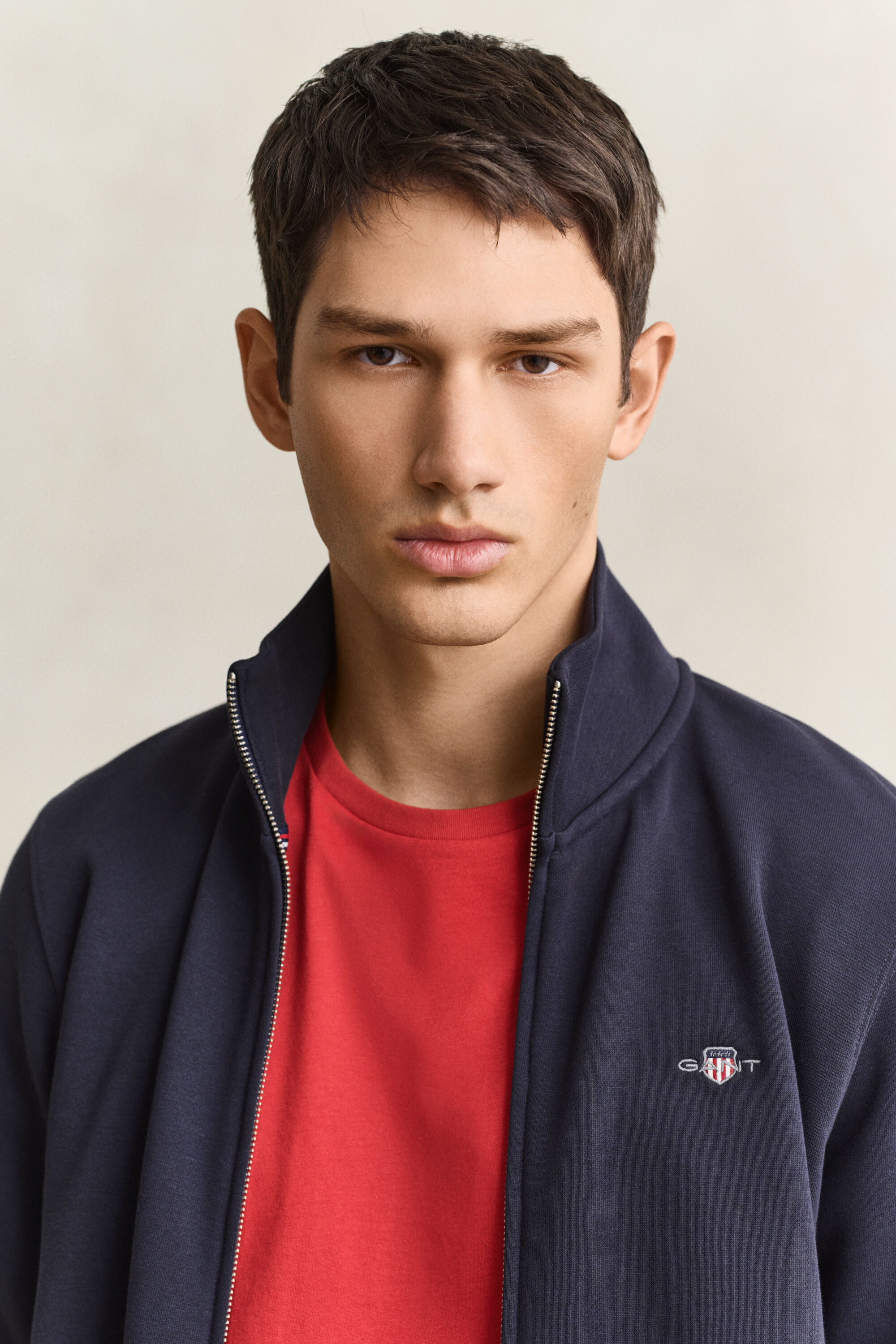 Shield Zip Sweatshirt — EVENING BLUE