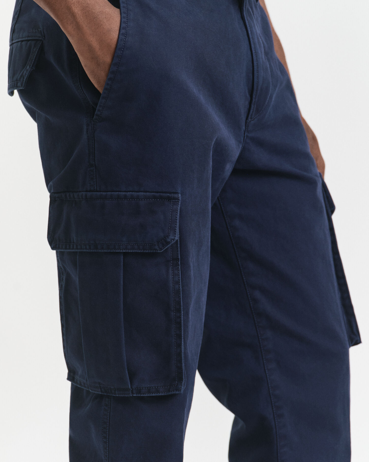 Regular Fit Cotton Twill Cargo Pants