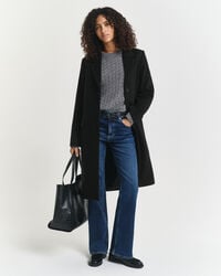 Classic Tailored Wool Blend Coat