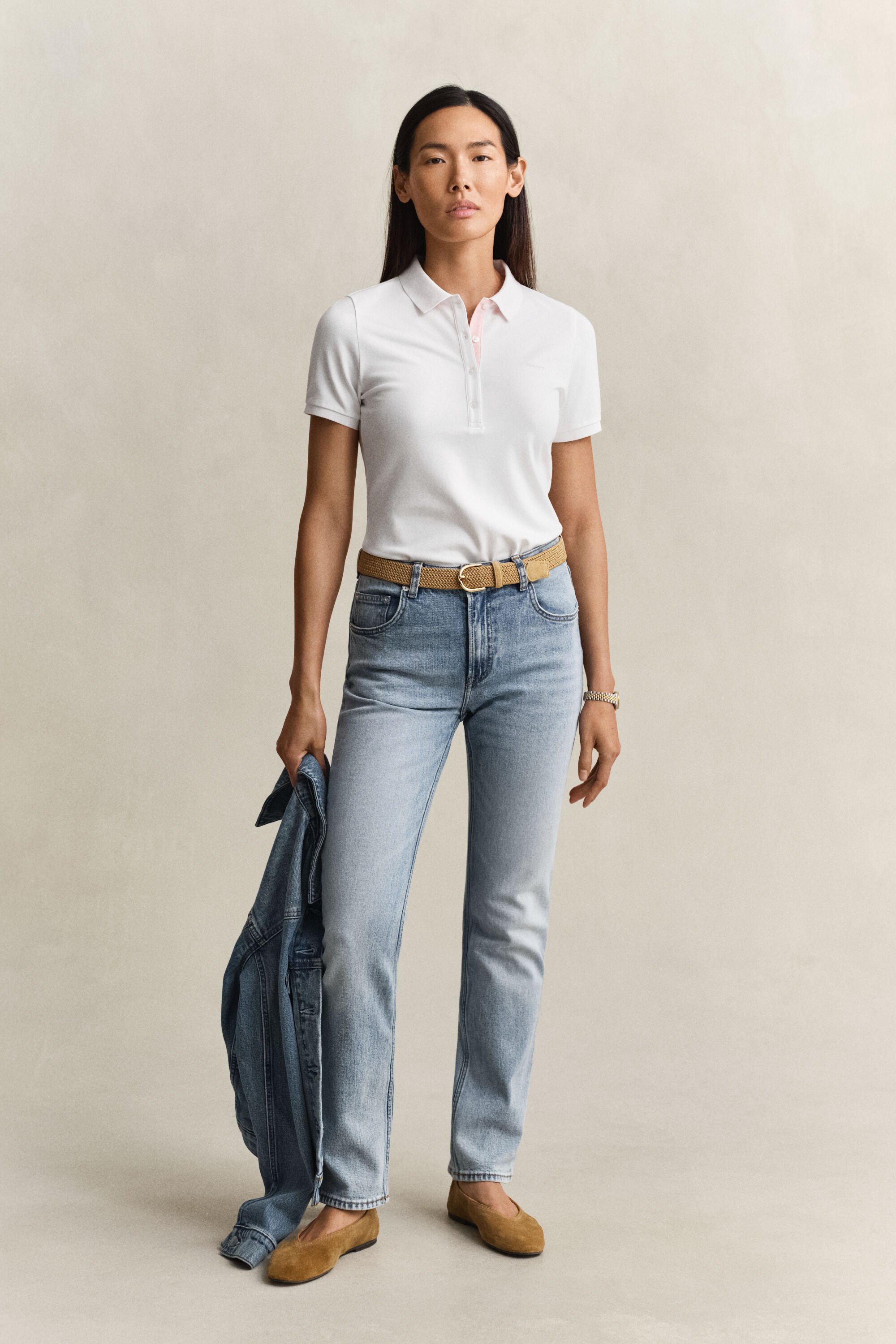 Contrast Piqué Polo Shirt