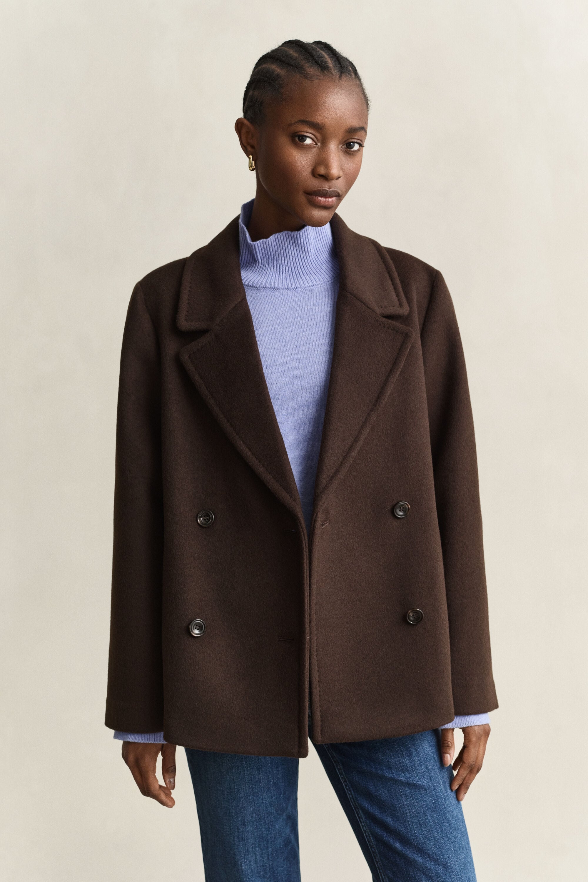Wool Blend Peacoat