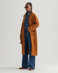 Belted Suede Coat