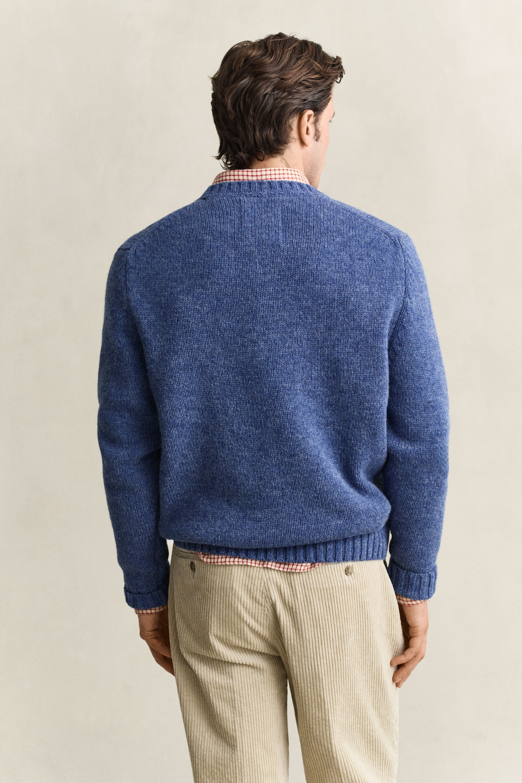 Brushed Wool Crew Neck Sweater