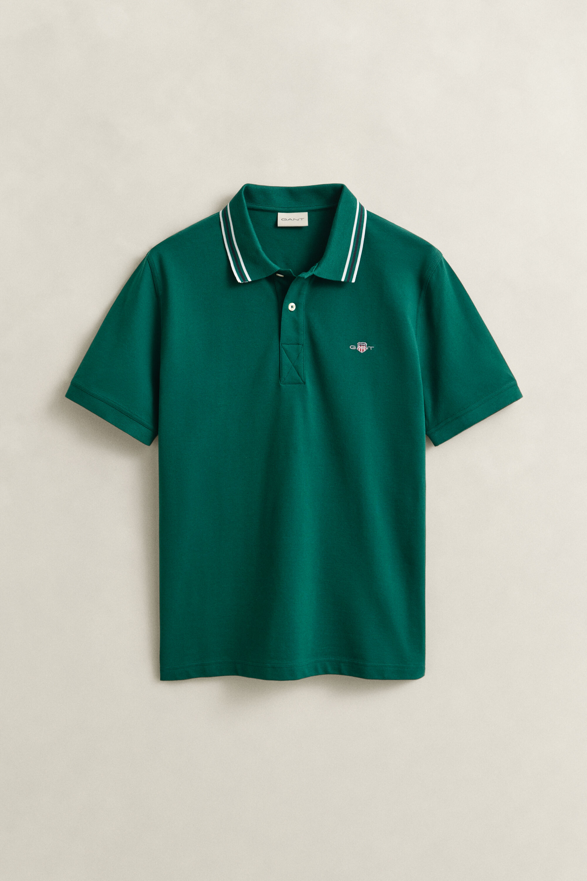 Tipped Collar Polo Shirt