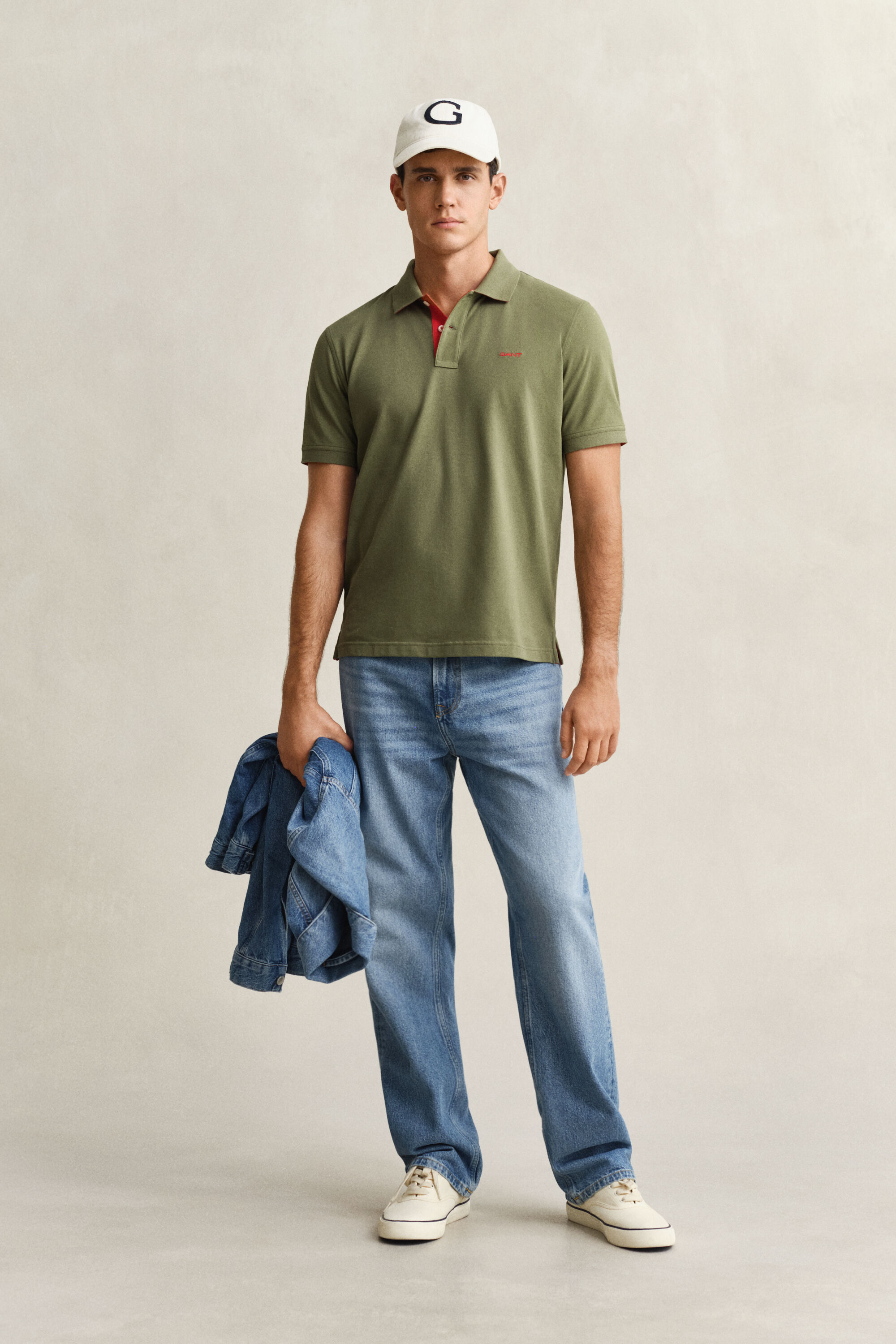 Contrast Piqué Polo Shirt