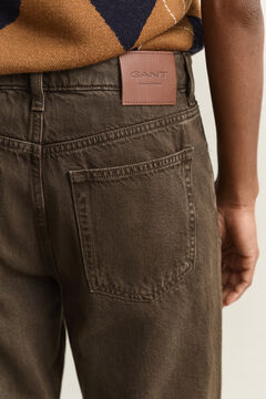 Relaxed Colored Jeans — SHADOW BROWN 3