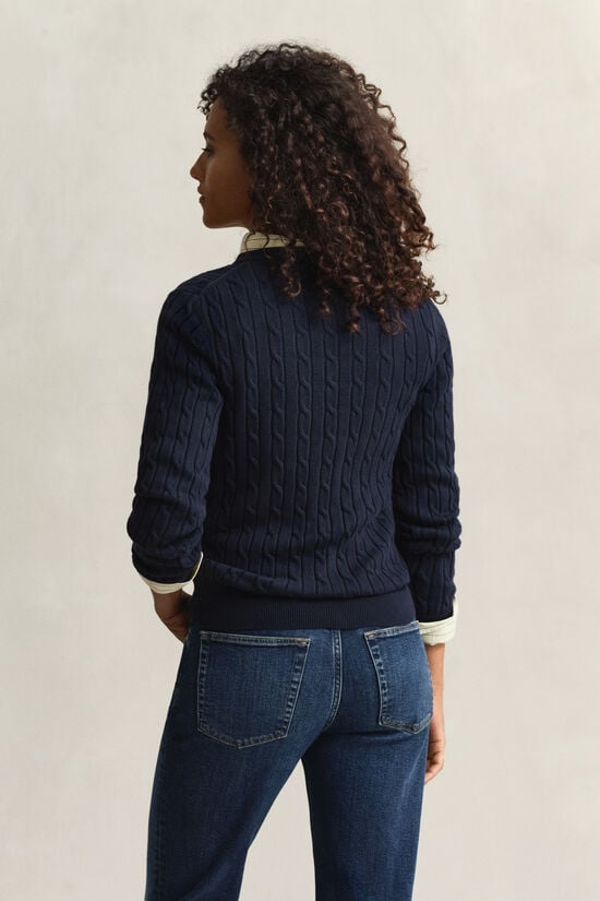 Cable Knit Crew Neck Sweater