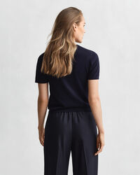 Lightweight Knit Short Sleeve Crew Neck Sweater