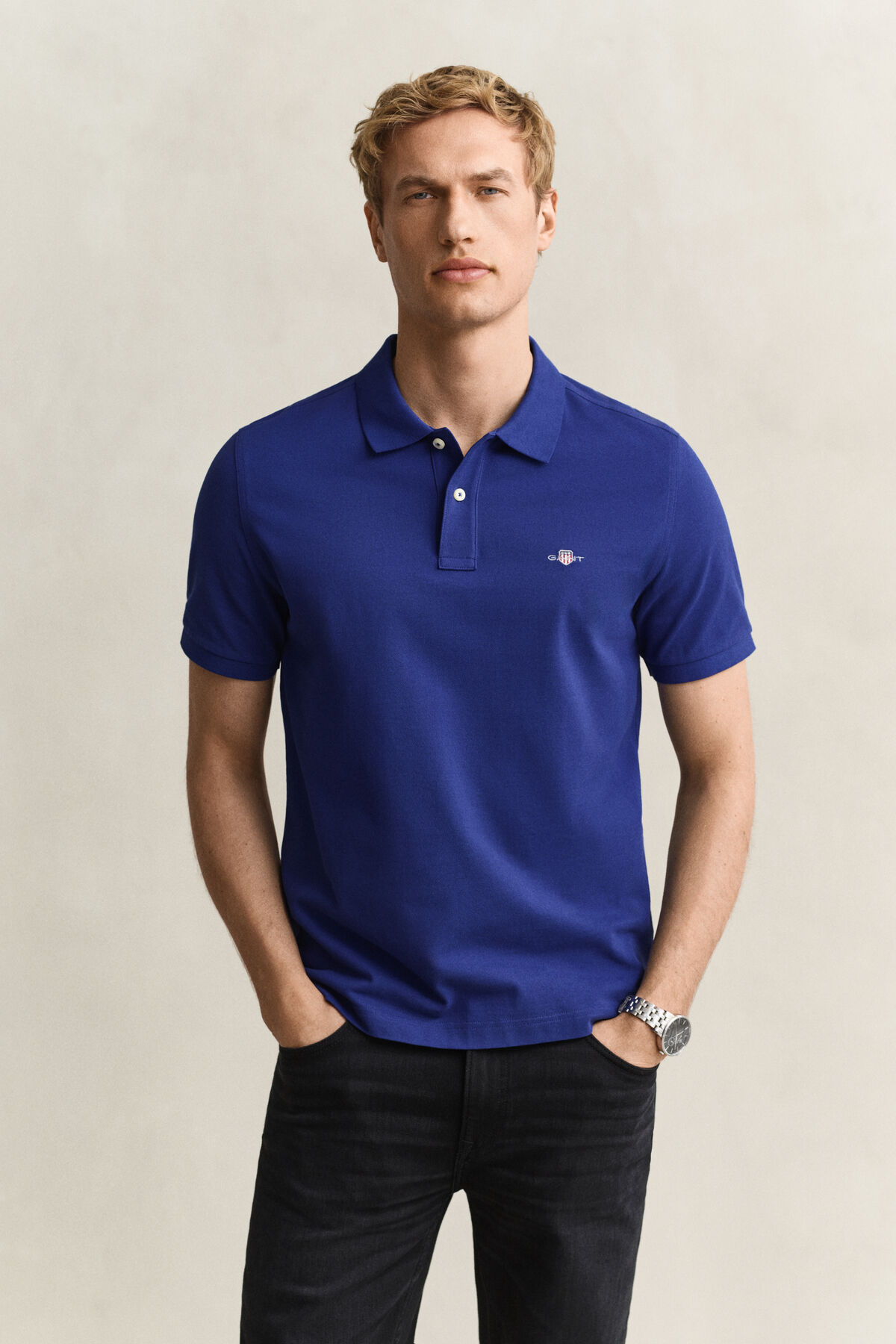 Classic Regular Polo Shirt — CRISP BLUE
