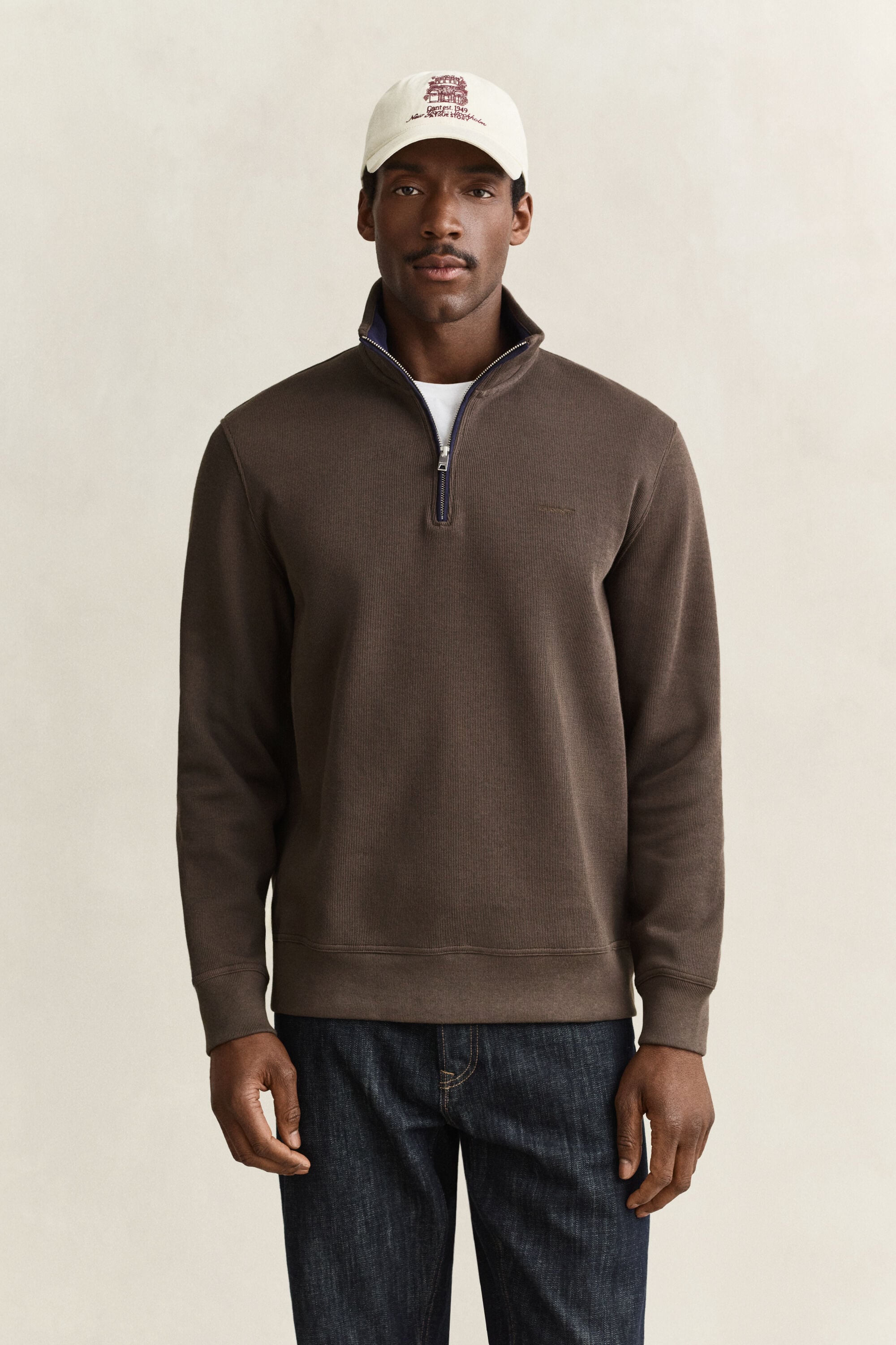 Sacker Rib Half-Zip Sweatshirt