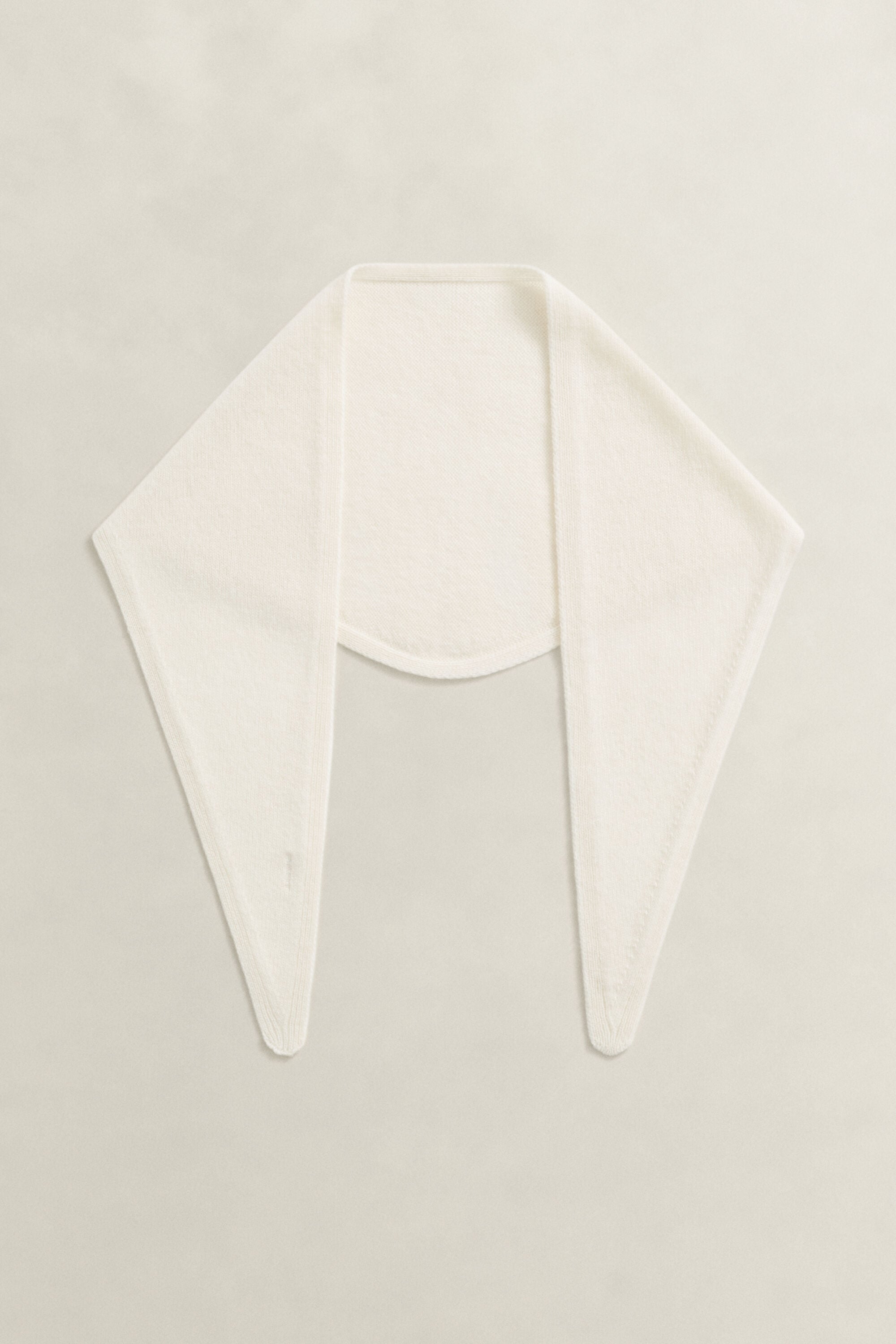 Wool Cashmere Triangle Scarf