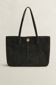 Suede Tote Bag — DEEP BROWN 5