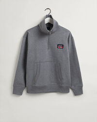 Retro Flag Half-Zip Sweater