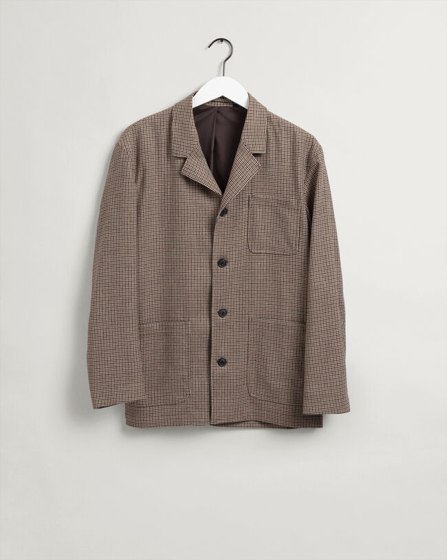 Checked Smock Jacket