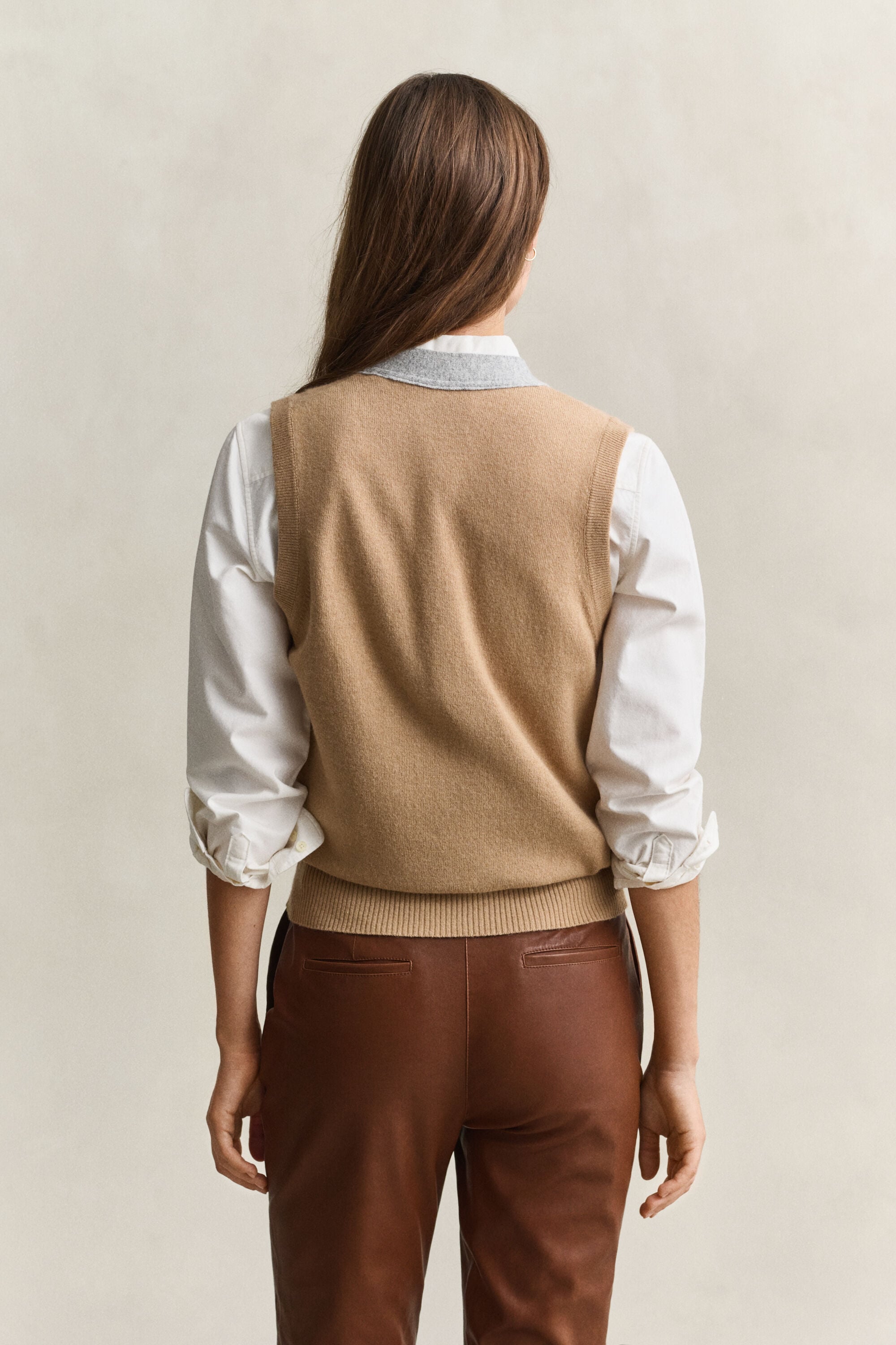 Contrast Knit Vest