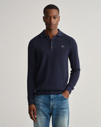 Cotton Piqué Polo Sweater