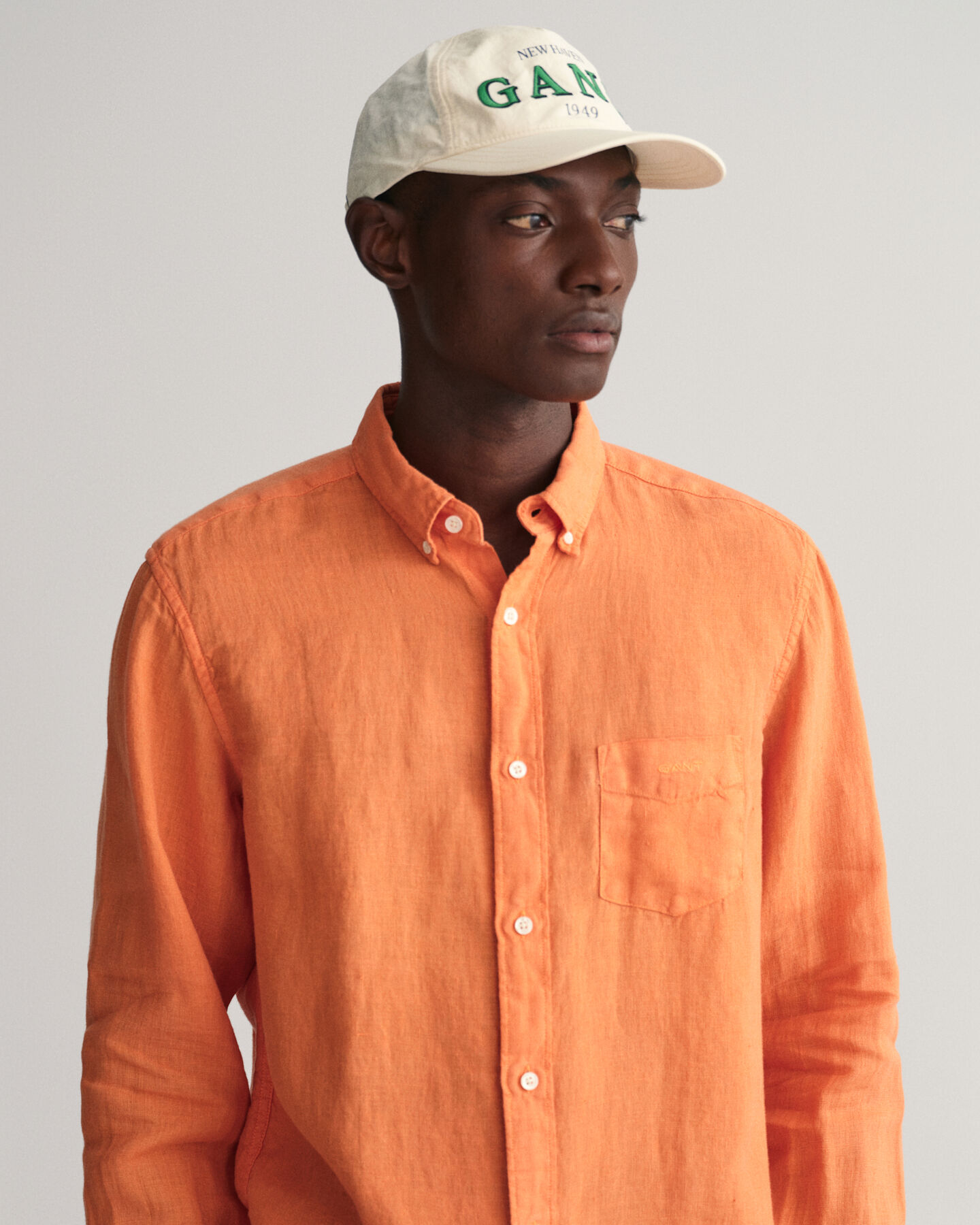 Regular Fit Garment-Dyed Linen Shirt - GANT
