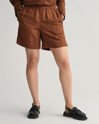 Linen Viscose Pull-On Shorts