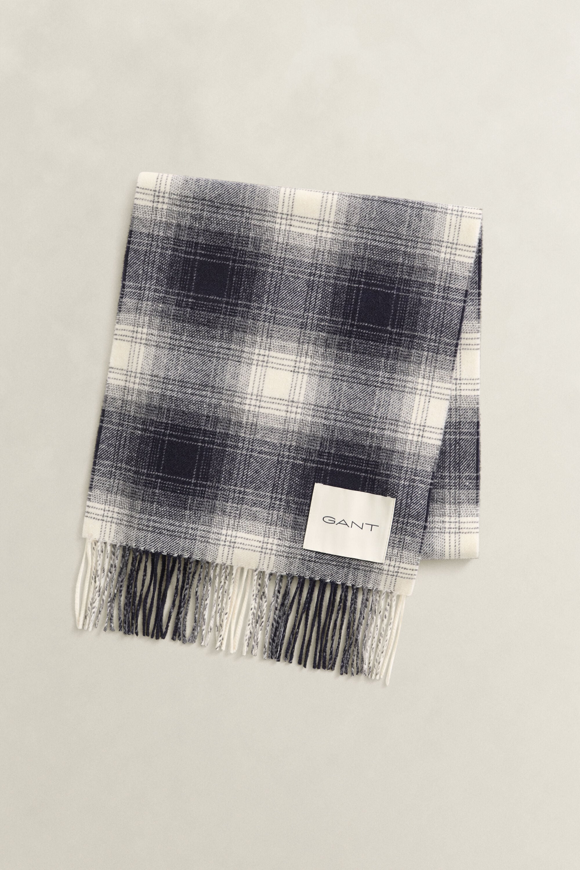 Checked Wool Scarf