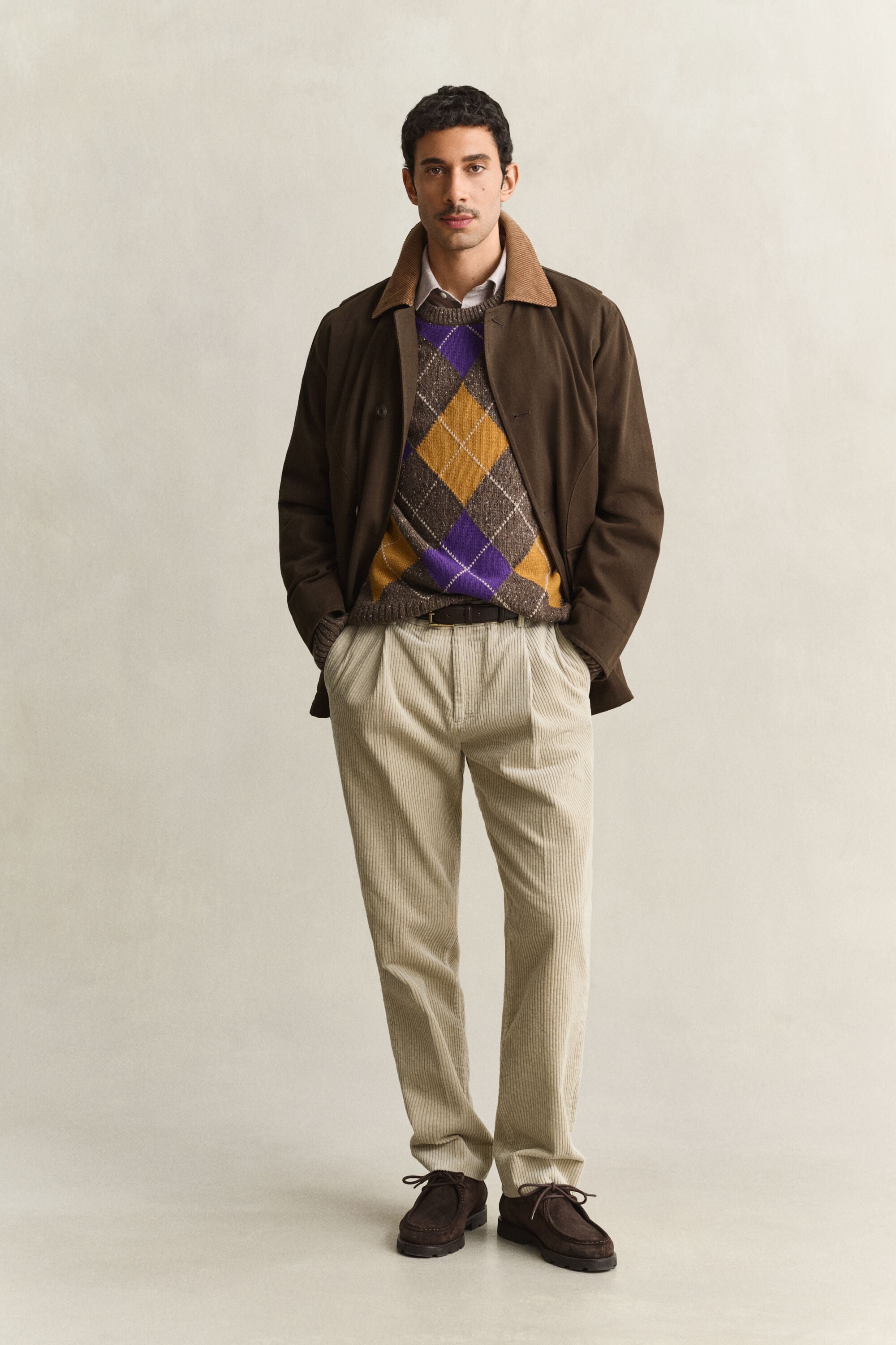 Argyle Nepps Crew Neck Sweater