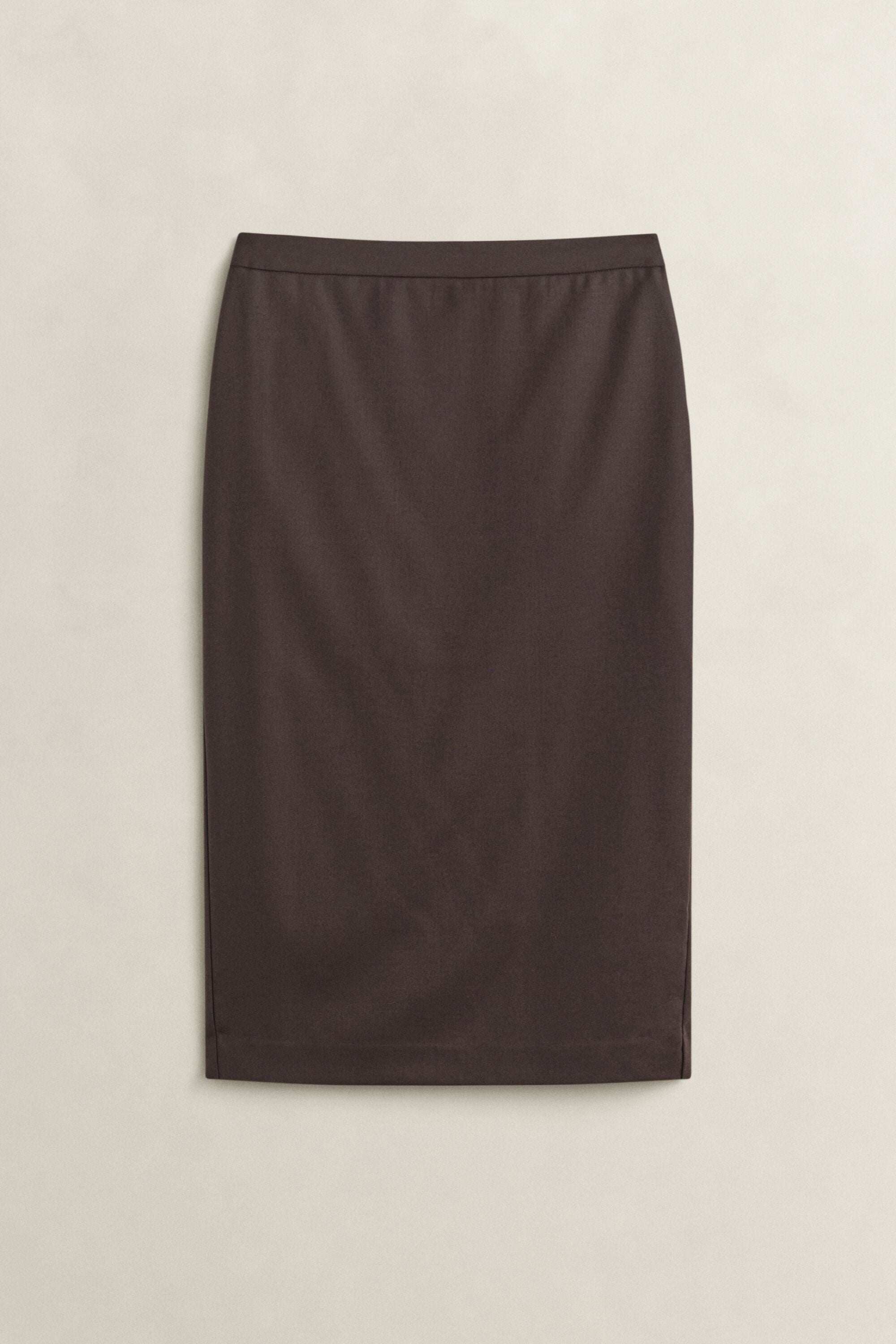 Wool Blend Pencil Skirt