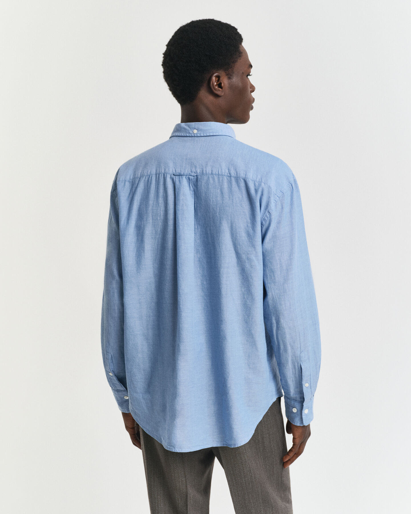 Relaxed Fit Indigo Chambray Shirt