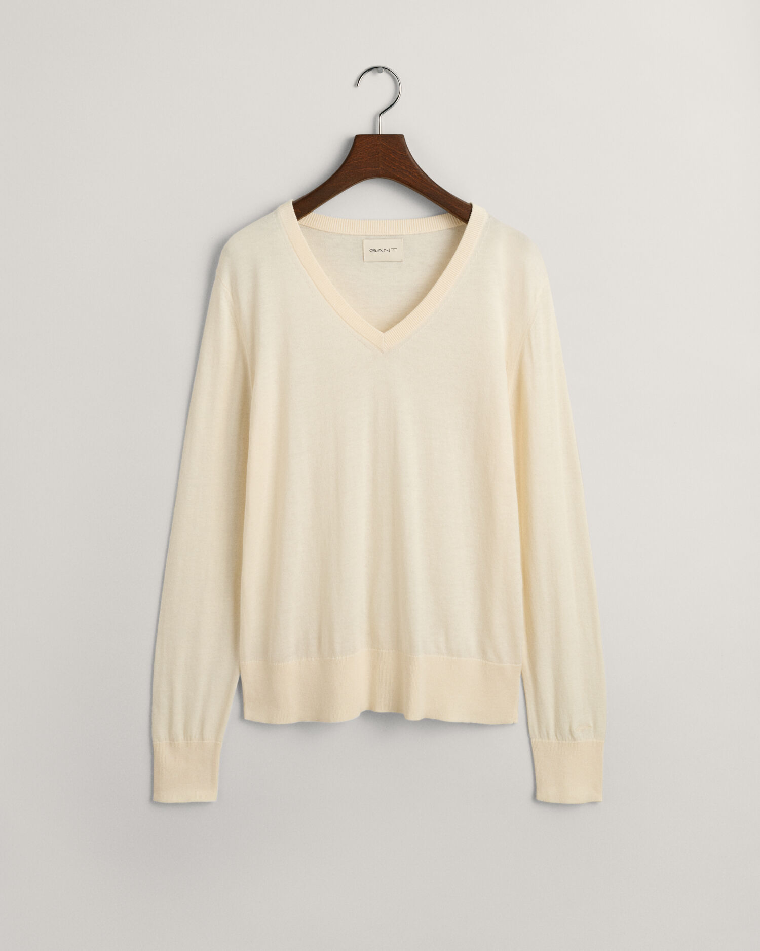 Fine Knit V-Neck Sweater