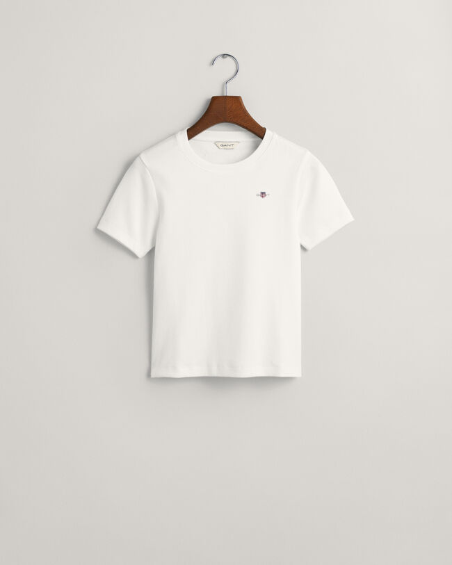 Teen Girls Shield Ribbed T-Shirt