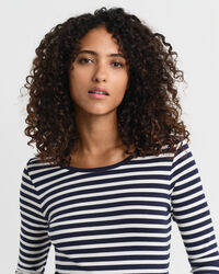 Striped Rib Long Sleeve T-Shirt