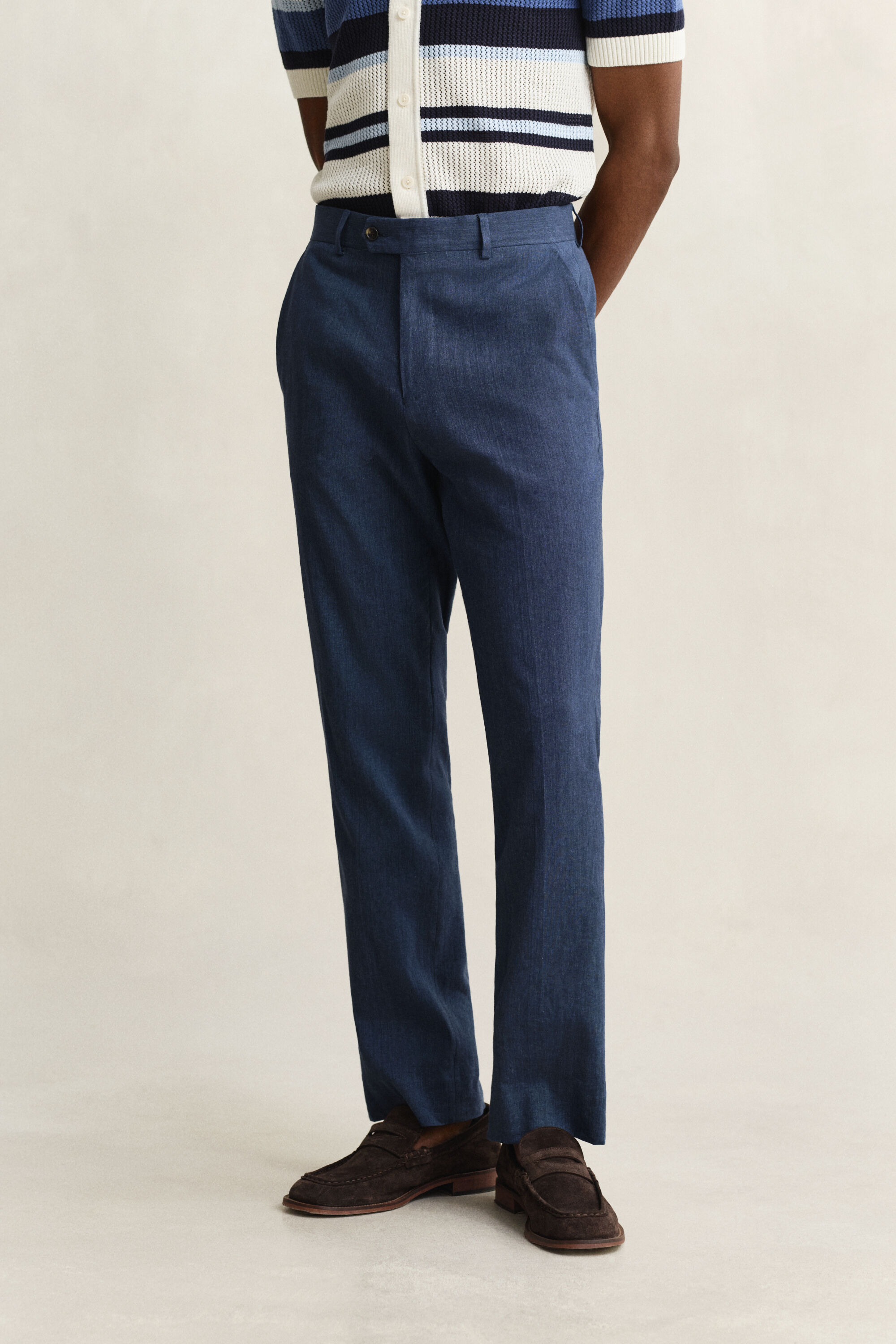 Linen Blend Suit Pants