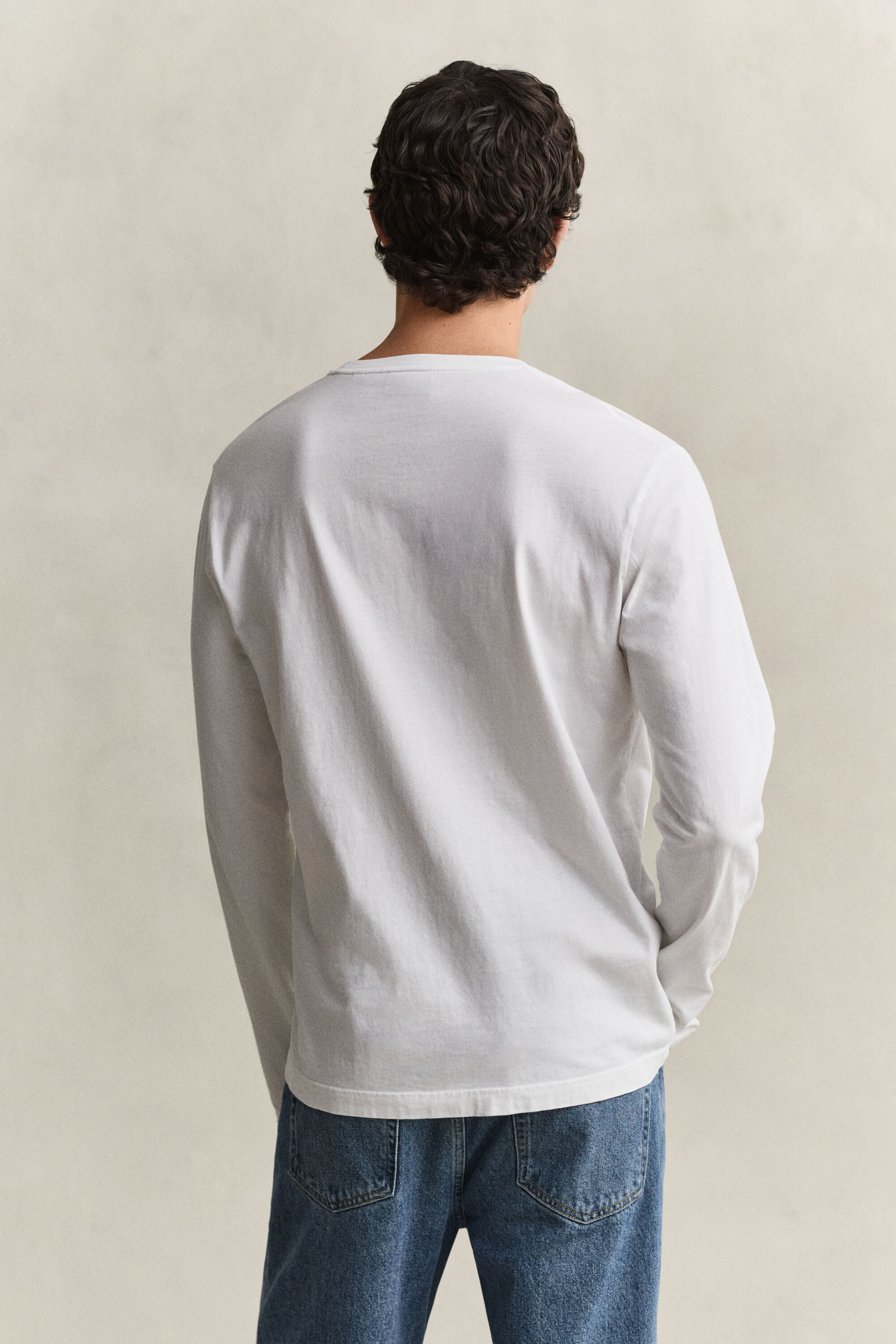 Shield Long Sleeve T-Shirt — EGGSHELL