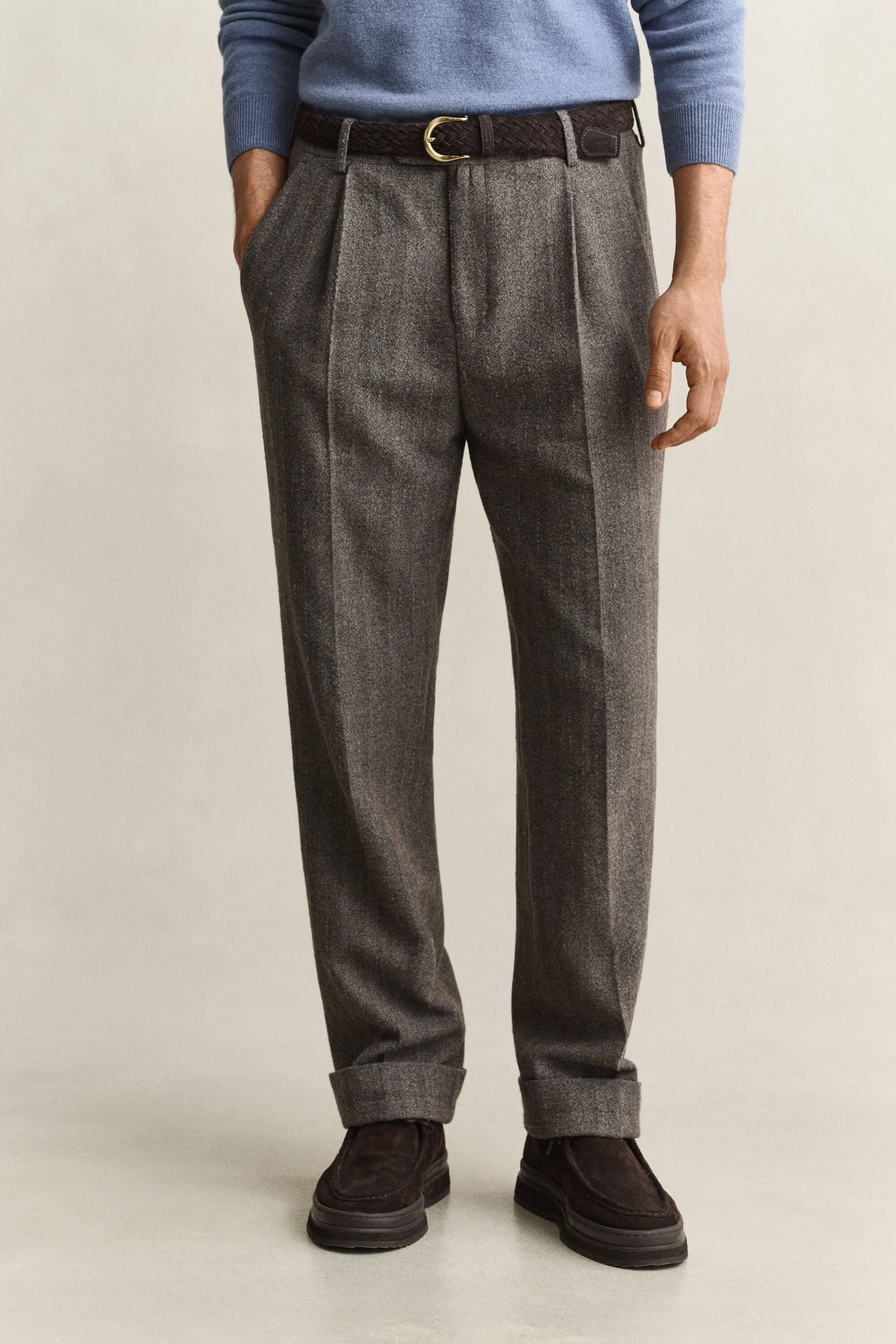 Pinstriped Suit Pants