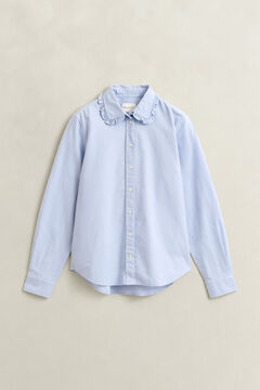 Frilly Classic Oxford Shirt — MISTY LAVENDER 1