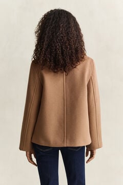 Faux Fur Collar Jacket — WARM KHAKI 2