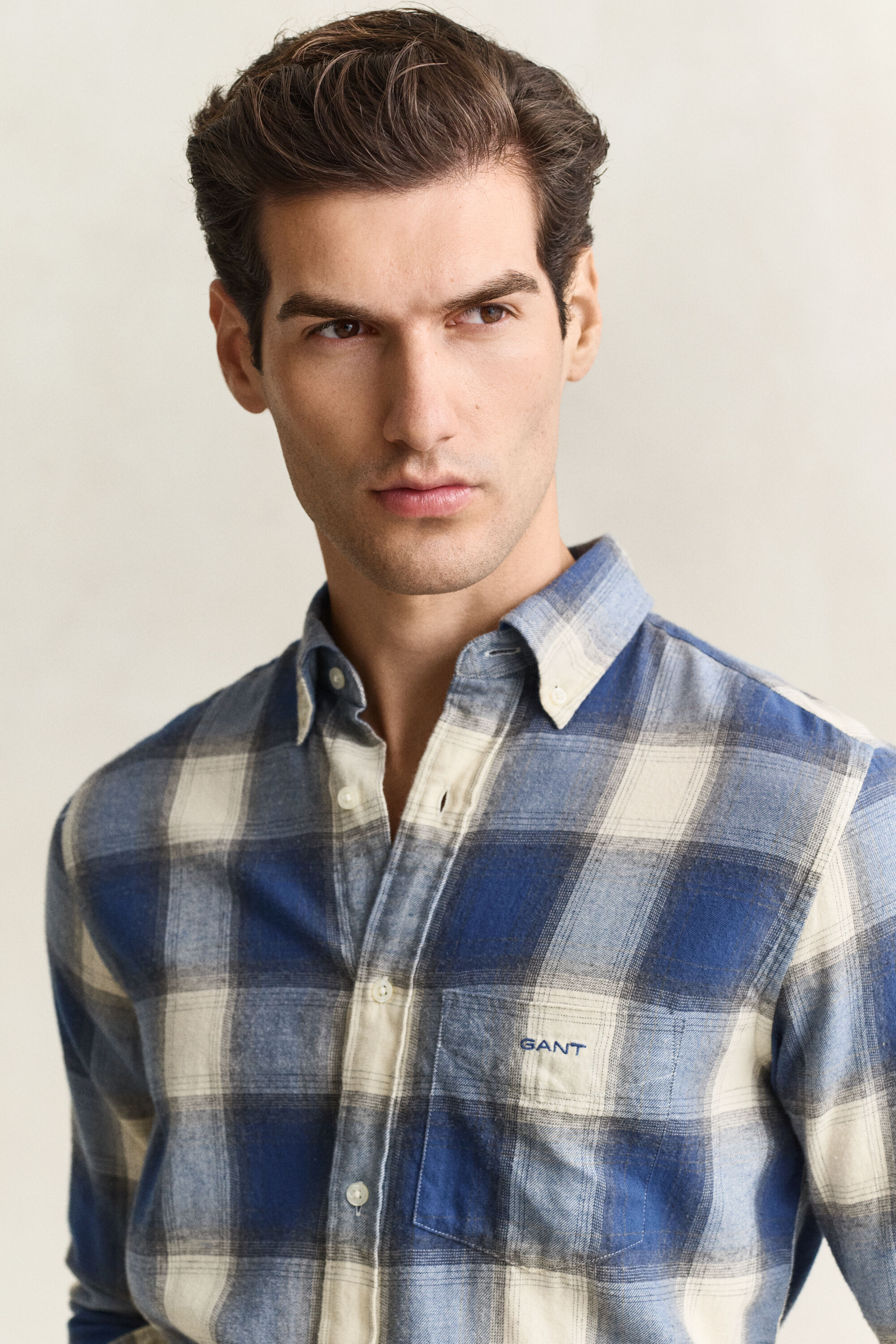 Checked Windblown Flannel Shirt